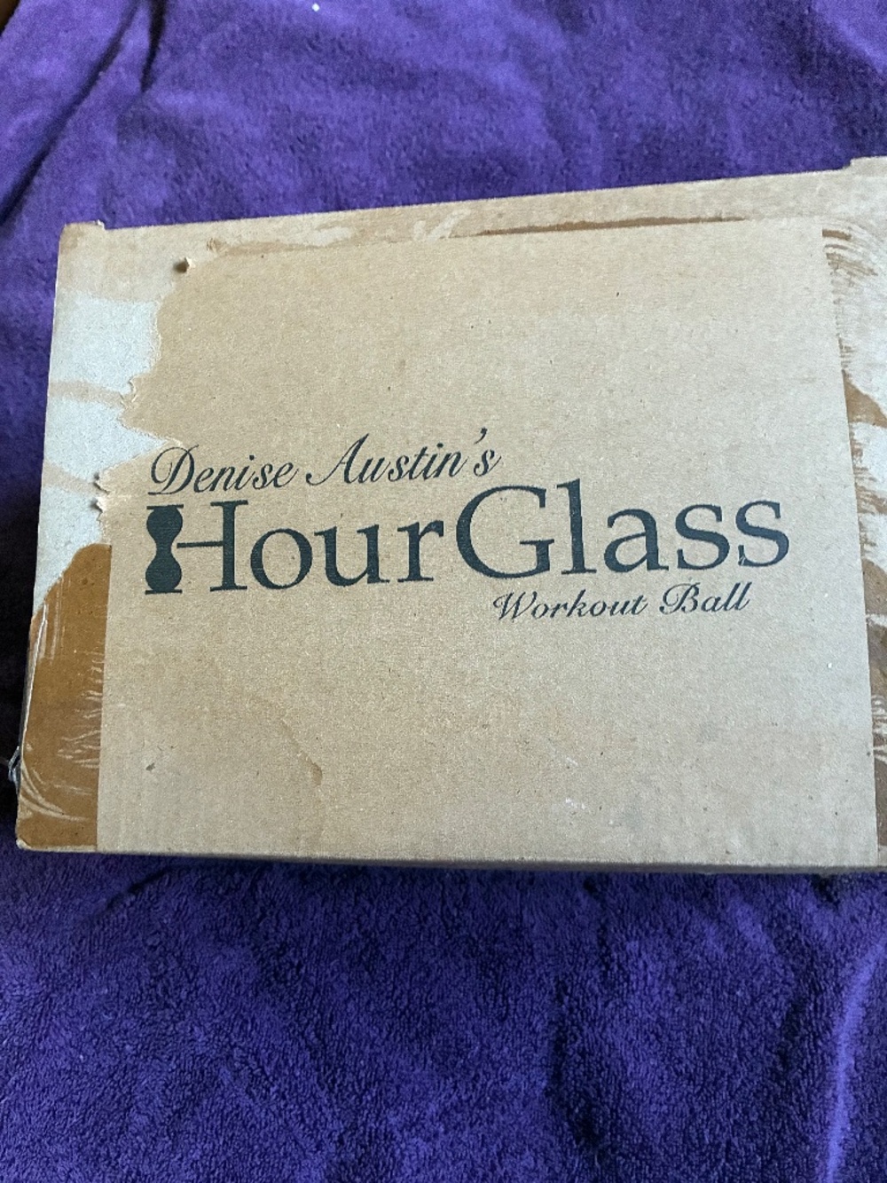 New in box Denise Austin Hour Glass Workout Ball
